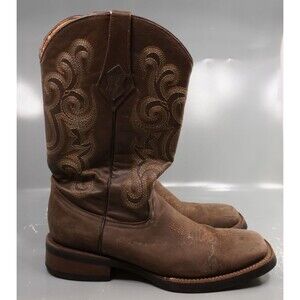 Ferrini Maverick Cowboy Boots Men's Sz 12 D Genuine Leather Square Toe Western